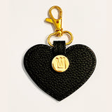 Black Heart Keychain – Gold