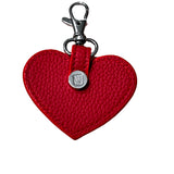 Silver Red Heart Keychain