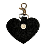 Black Heart Keychain – Silver