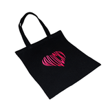 MVLUCKY White Heart Logo Tote Bag